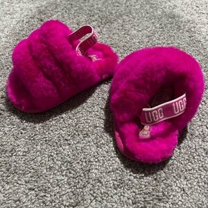 Ugg sandals. Hot pink! Too fun!